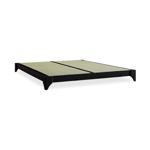 Divguļamā gulta no priedes koka ar matraci un tatami Karup Design Elan Double Latex Black Black, 160 x 200 cm-image-4