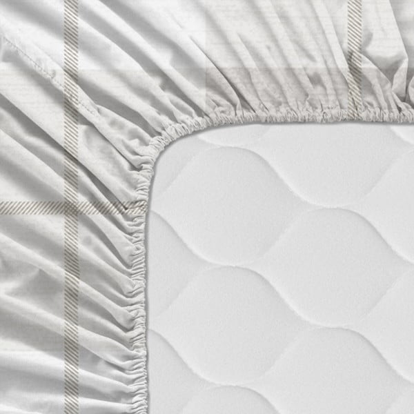 Kokvilnas palags ar gumiju Happy Friday Basic Mystical Winter, 140 x 200 cm-image-1