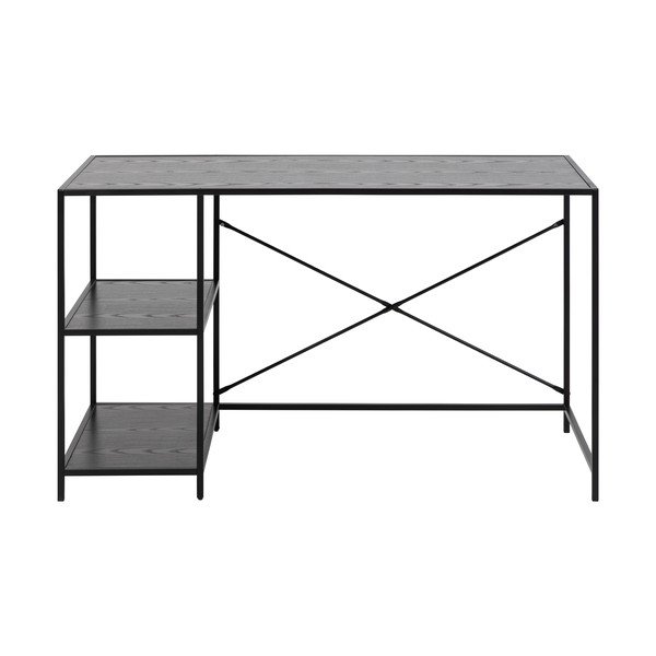 Melns rakstāmgalds Actona Seaford, 60 x 130 cm-image-2