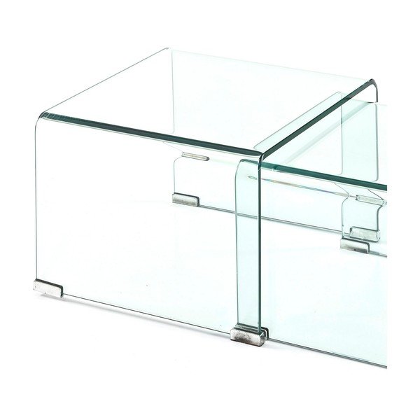 Stikla žurnālgaldiņi (2 gab.) 44.5x49 cm Cristal – Tomasucci-image-3