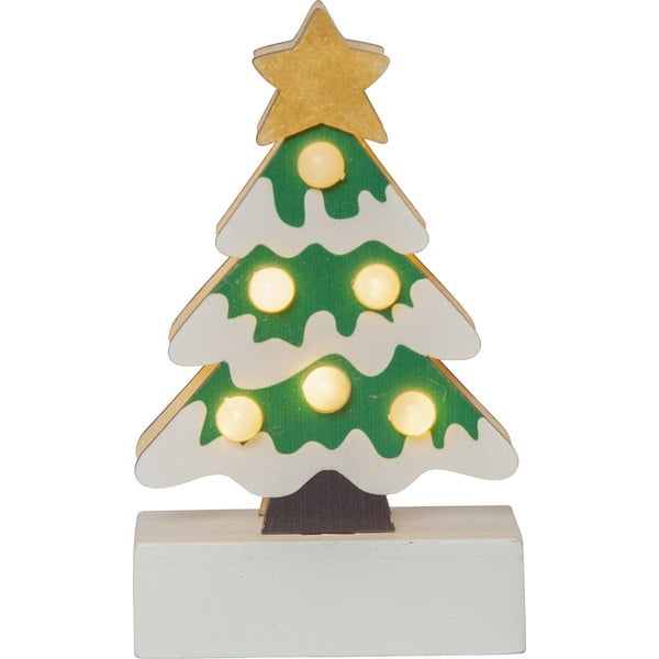 Balts/zaļš gaismas dekors ar Ziemassvētku motīvu Freddy – Star Trading