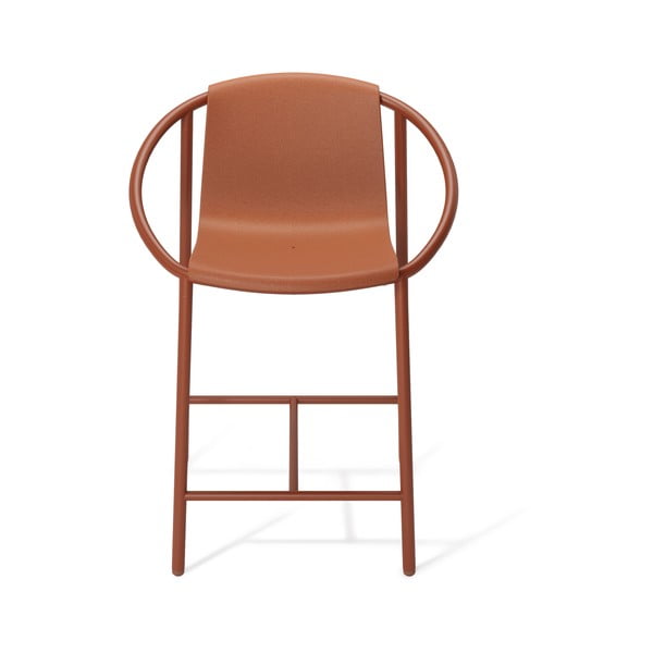 Ķieģeļu sarkans plastmasas bāra krēsls 90 cm Ringo – Umbra