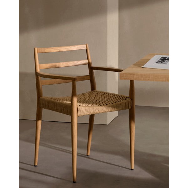 Dabīga toņa ozola masīvkoka pusdienu krēsli (2 gab.) Analy – Kave Home-image-1