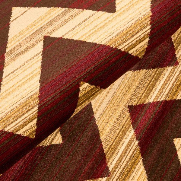 Floorita Inspiration Zig Zag brūns augstas izturības paklājs, 165 x 235 cm-image-1