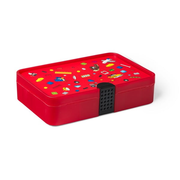 Sarkana uzglabāšanas kaste ar LEGO® Iconic nodalījumiem