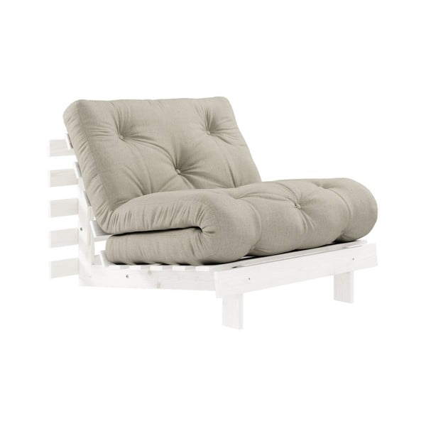 Izvelkamais krēsls Karup Design Roots White/Linen Beige