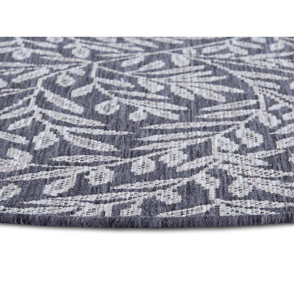 Antracīta pelēks apaļš paklājs ø 120 cm Twig – Hanse Home-image-3