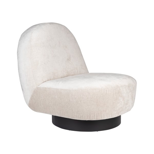 Krēmkrāsas samta atpūtas krēsls Eden – Zuiver