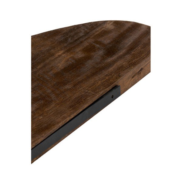 Tumša dabīga toņa mango masīvkoka sienas plaukts 49 cm Ginosu – Light & Living-image-3