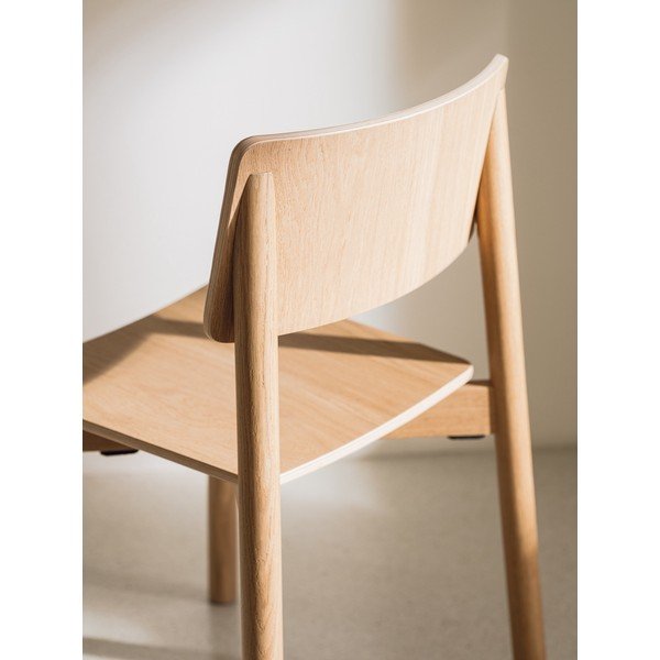 Dabīga toņa pusdienu krēsls ar ozolkoka imitāciju Wem – noo.ma-image-4