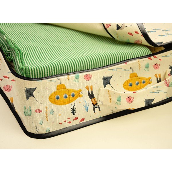 Tekstila drēbju uzglabāšanas kaste 36x25x11 cm Submarine – Little Nice Things-image-3