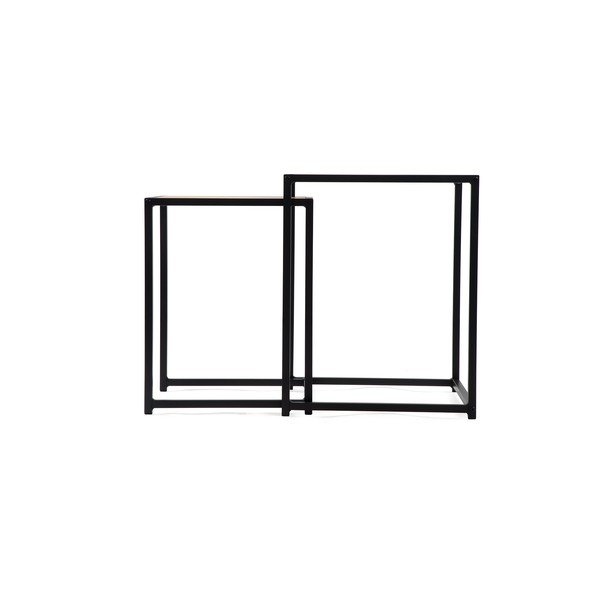 Sānu galdiņi ar ozolkoka imitāciju (2 gab.) 38x38 cm Noah – Bonami Essentials-image-4