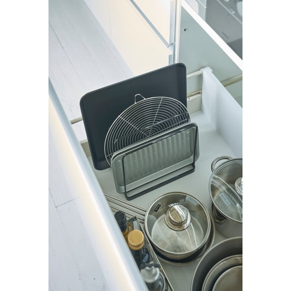 Melns metāla organizators Yamazaki Tower-image-1