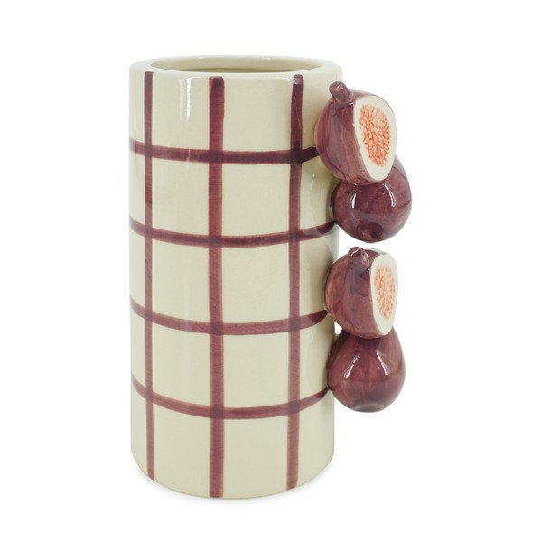 Violeta/krēmkrāsas keramikas vāze (augstums 21 cm) Havor – Yes Everyday