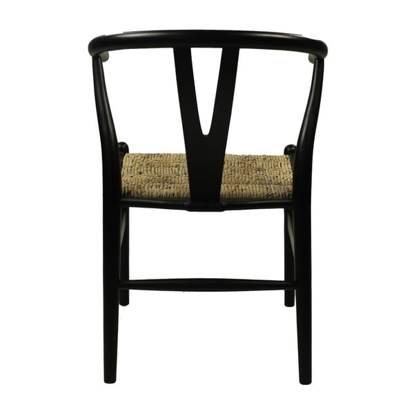 Melns sarkankoka ēdamistabas krēsls Wishbone – HSM collection-image-3