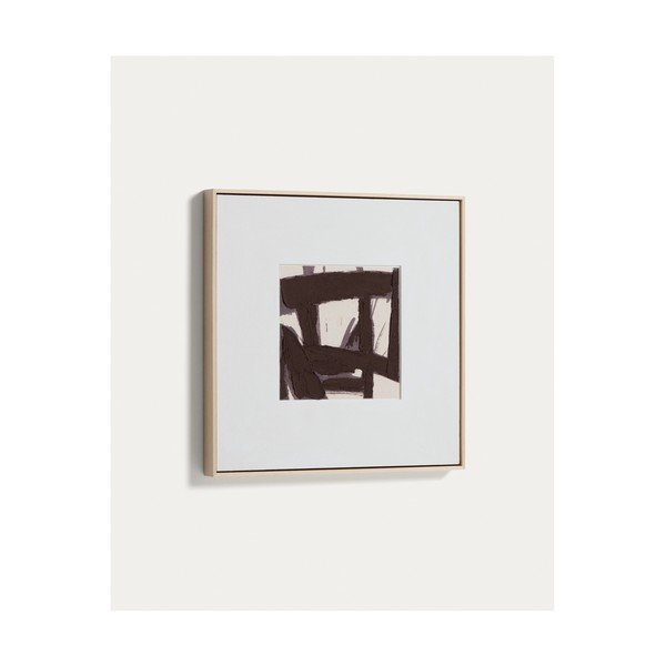 Ar rokām apgleznota glezna ar rāmi/uz audekla 60x60 cm Arilan – Kave Home