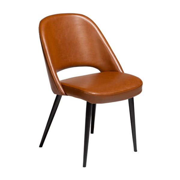 Konjaka brūns eko ādas ēdamistabas krēsls DAN-FORM Denmark Grace