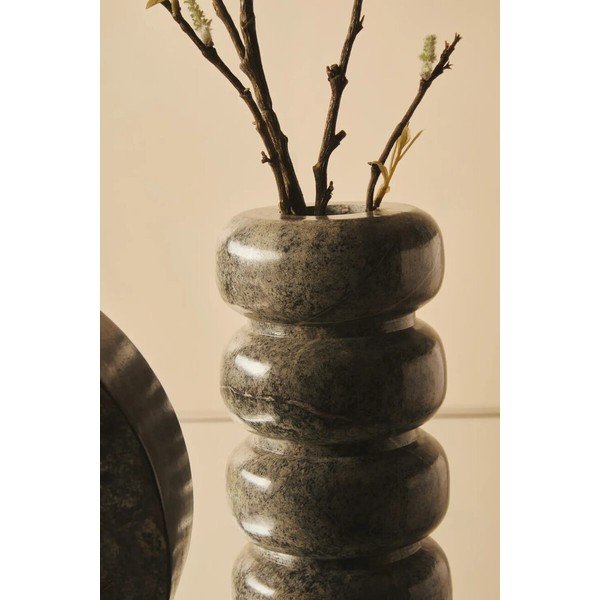 Zaļa marmora vāze (augstums 25 cm) Fazio – Premier Housewares-image-1