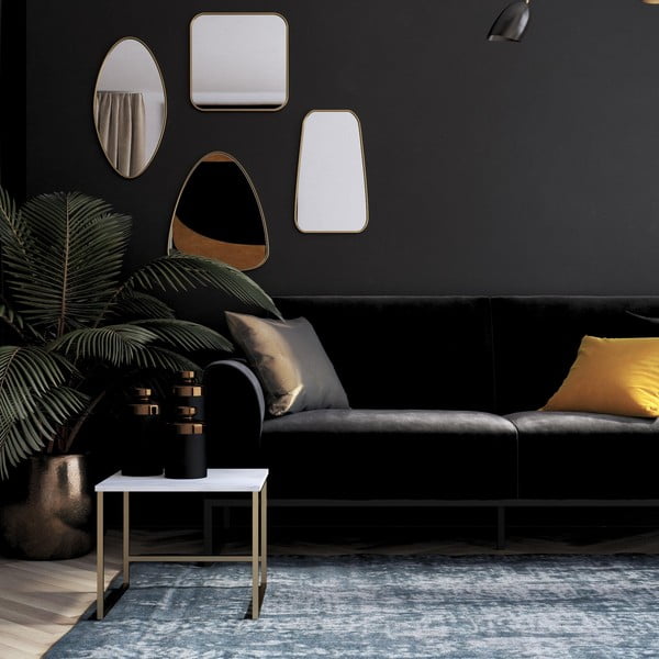 Melns dīvāns 217 cm Adley – CosmoLiving by Cosmopolitan-image-1