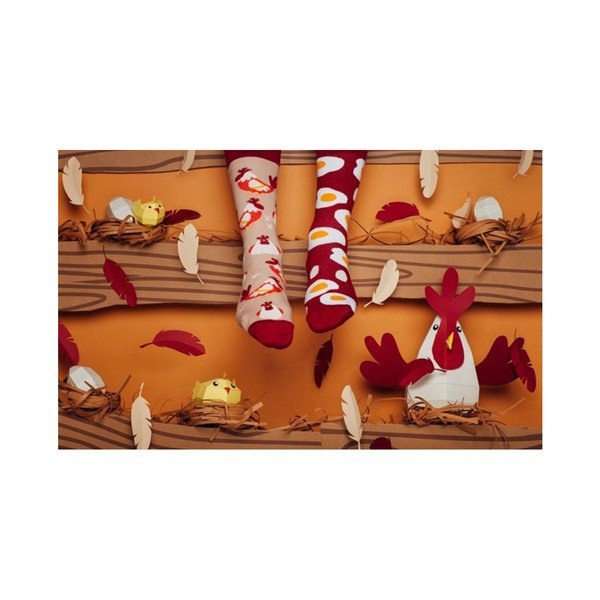 Zeķes Many Mornings Egg and Chicken, 35-38 izmērs-image-1