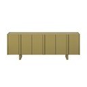 Zaļš priedes masīvkoka TV galdiņš 152x53x46 cm Basu – WOOOD