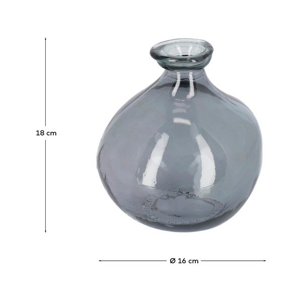 Pelēka vāze (augstums 18 cm) Brenna – Kave Home-image-3