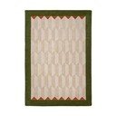 Zaļš/dabīga toņa ar rokām darināts vilnas paklājs 160x230 cm Apex Border Wool – Flair Rugs