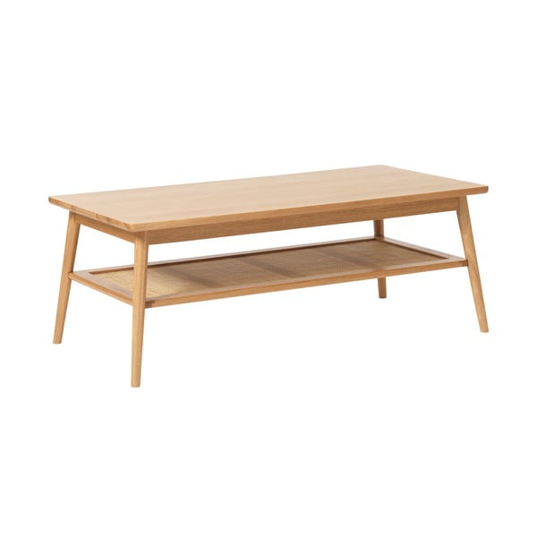 Dabīga toņa žurnālgaldiņš ar ozolkoka imitācijas galda virsmu 60x120 cm Barrali – Unique Furniture-image-1