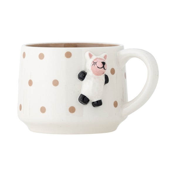 Balta kakao keramikas bērnu krūze 370 ml Dolly – Bloomingville Mini-image-2