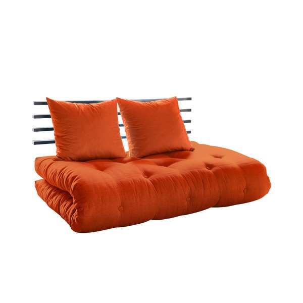 Dīvāns gulta Karup Shin Sano Black/Orange-image-2