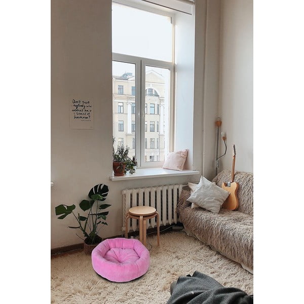 Rozā vilnas gulta Bagel – Lydia&Co-image-1