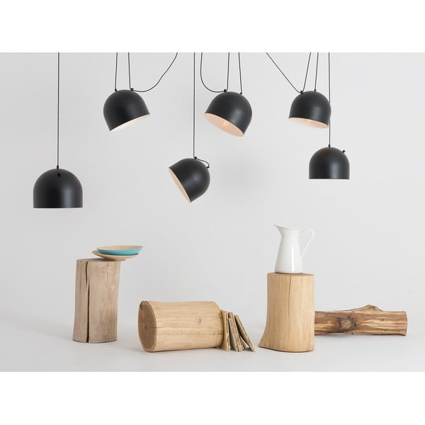 Melna piekaramā lampa ar metāla abažūru 250x250 cm Popo – CustomForm-image-4