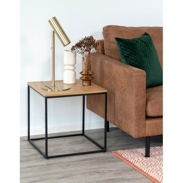 Odkládací stolek s deskou v dubovém dekoru House Nordic Vita, 45 x 45 cm-image-2