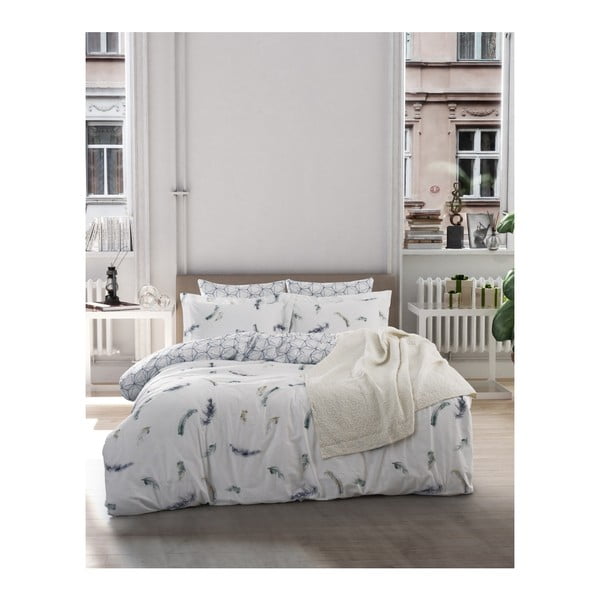 Ranforce kokvilnas gultasveļa ar palagu divguļamai gultai Paradise, 200 x 220 cm