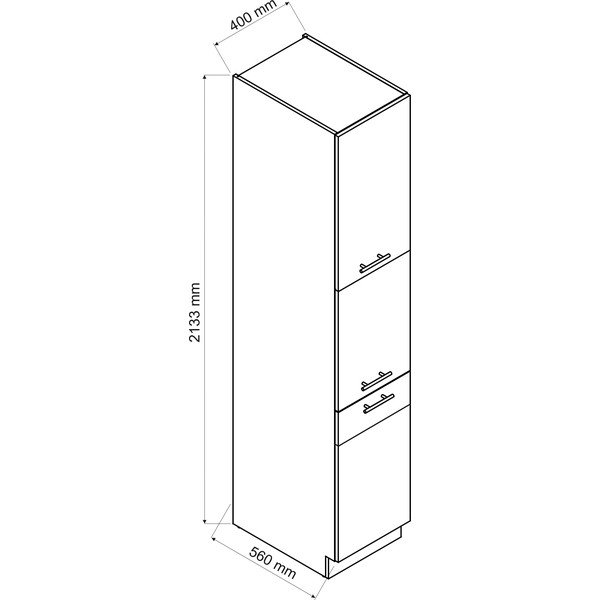 Garš virtuves pārtikas skapītis (platums 40 cm) Kian – STOLKAR-image-1