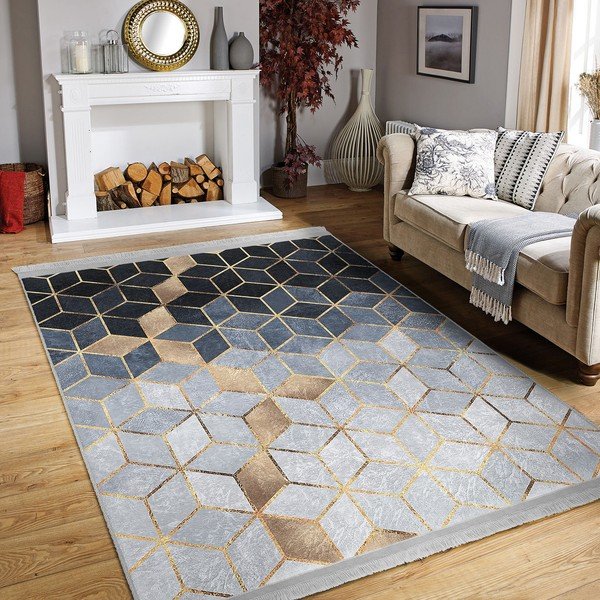 Zils/pelēks paklājs 80x200 cm – Mila Home-image-3
