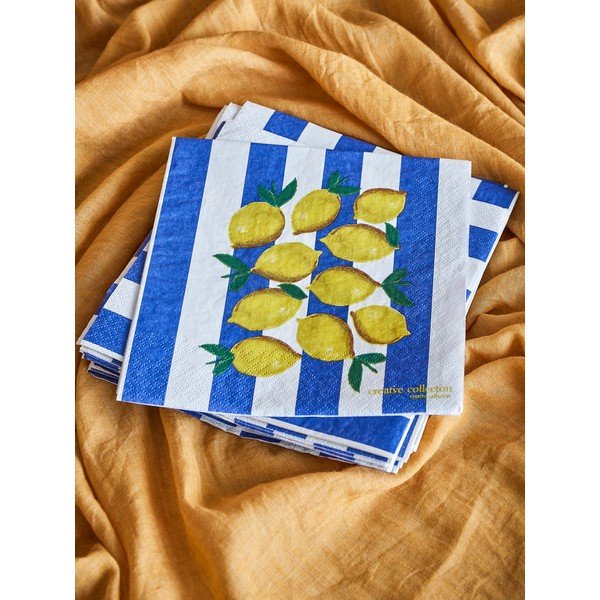 Papīra salvetes (20 gab.) 33x33 cm Limone – Bloomingville-image-2