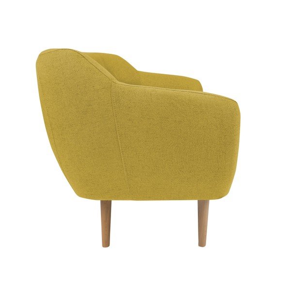 Dzeltens divvietīgs dīvāns ar gaišām kājām Mazzini Sofas Sicile-image-2
