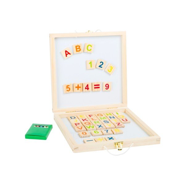 Koka kaste ar tāfeli un magnētisko tāfeli Legler Letters&Numbers-image-2