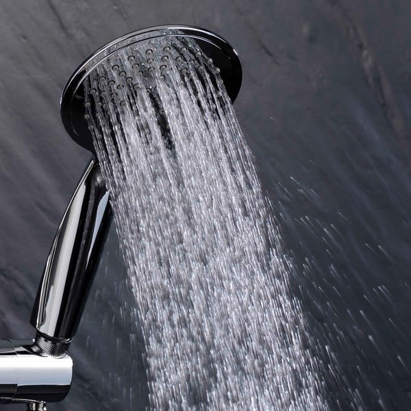 Matētas sudraba krāsas plastmasas dušas komplekts ar rokas dušu 70 cm Hydro – douceur d'intérieur-image-4