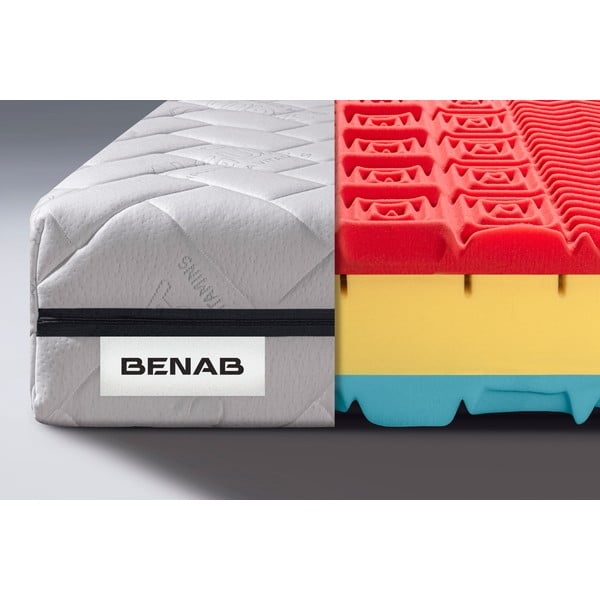 Ciets/vidēji ciets divpusējs putu matracis 140x200 cm BonRelax HR BIO – BENAB-image-1