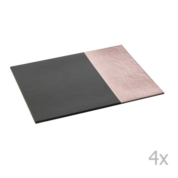 Galda paliktnis no ādas imitācijas/kartona (4 gab.) 21x28 cm Geome – Premier Housewares