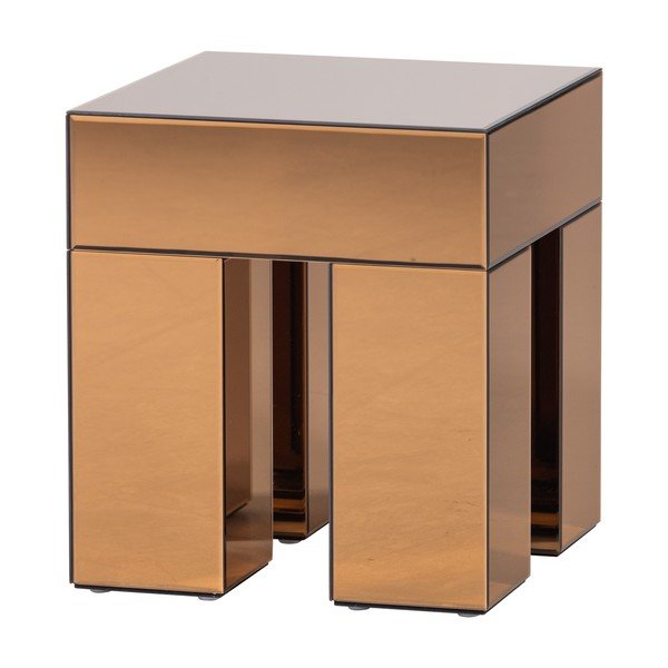 Spīdīgs sānu galdiņš 45x45 cm Mirrox – WOOOD