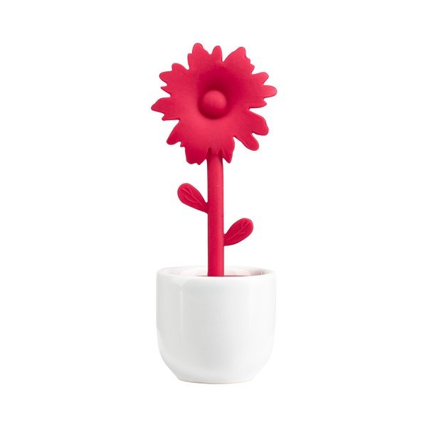 Tējas sietiņš ar statīvu Red Flower