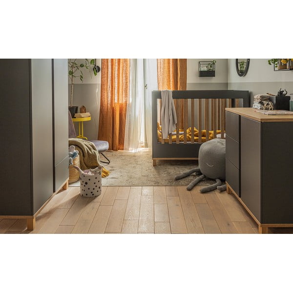 Pelēka kumode Vox Altitude, augstums 85 cm-image-1