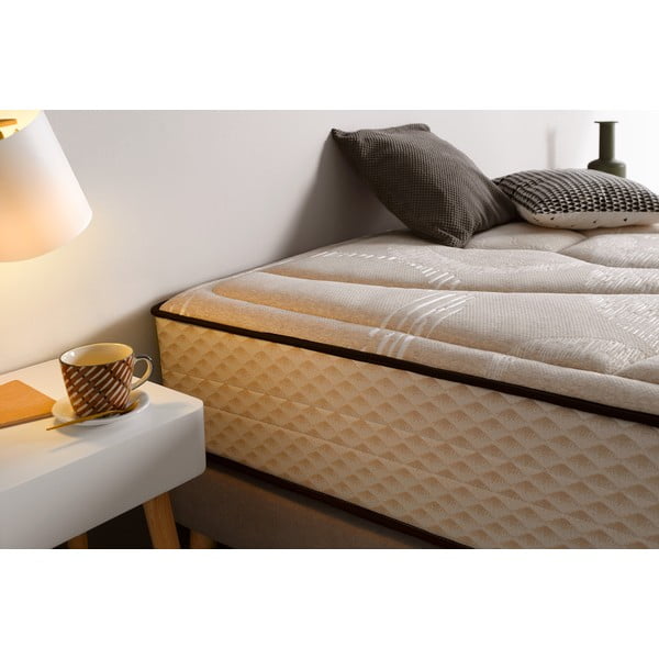Stingrs/vidēji stingrs divpusējs putu matracis ar termoregulāciju 160x200 cm Tempus Gold – Moonia-image-4