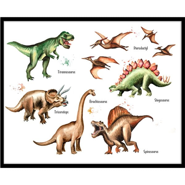 Bērnu plakāts Styler Artbox Dinosaur, 50 x 70 cm