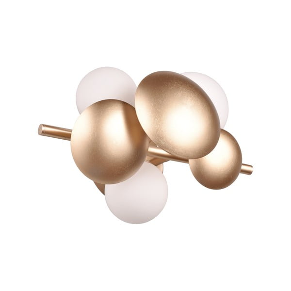 Balta/zelta krāsas sienas lampa Bubble – Trio Select-image-2