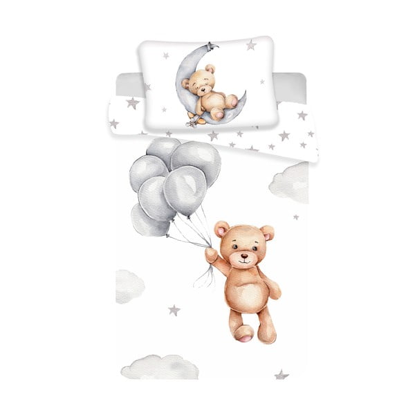 Kokvilnas bērnu gultas veļa 100x135 cm Teddy Bear – Jerry Fabrics