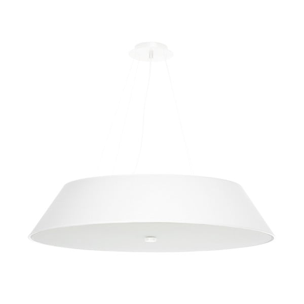 Balta piekaramā lampa ar auduma abažūru ø 70 cm Hektor – Nice Lamps